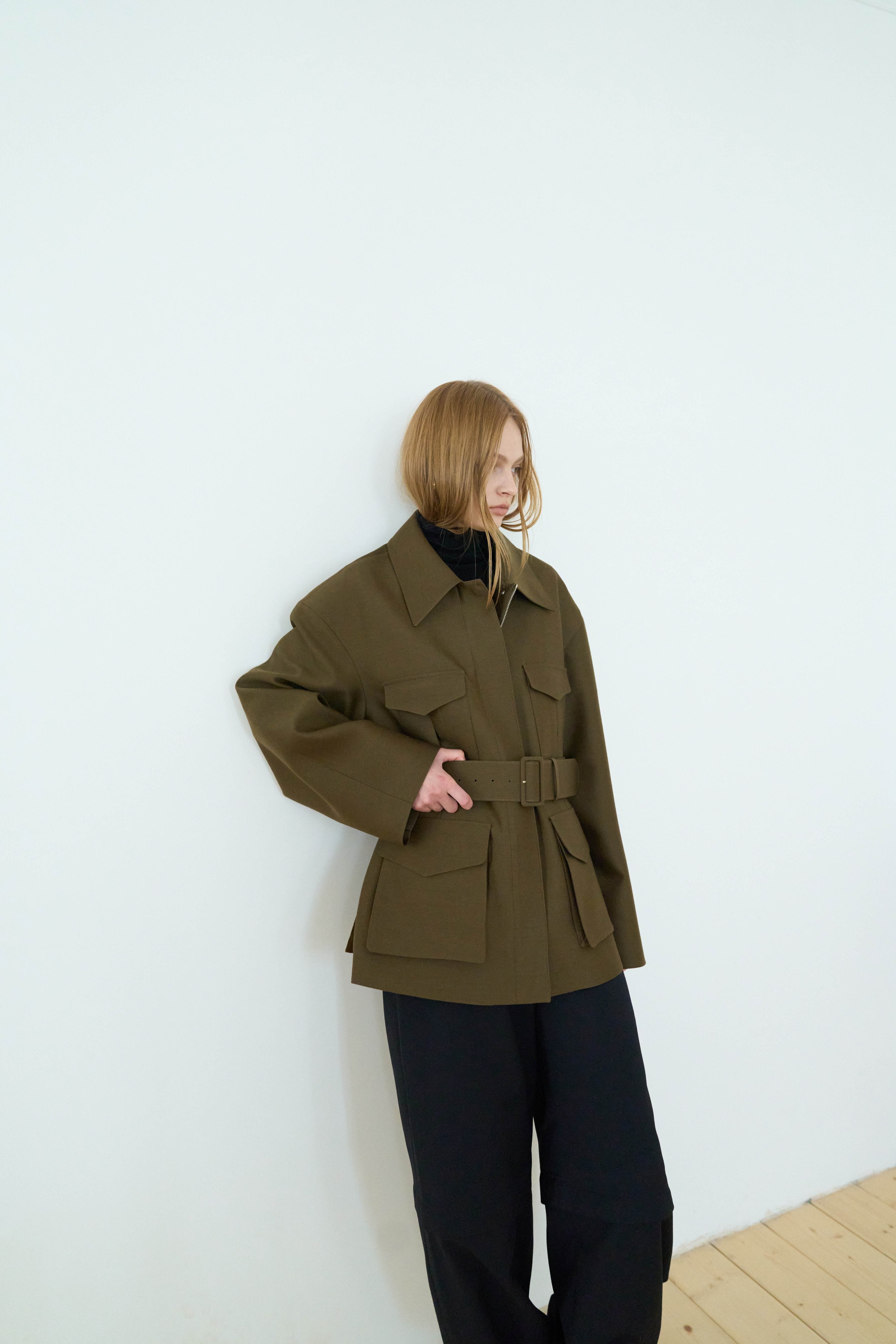 SANA WOOL SILK POCKET JACKET