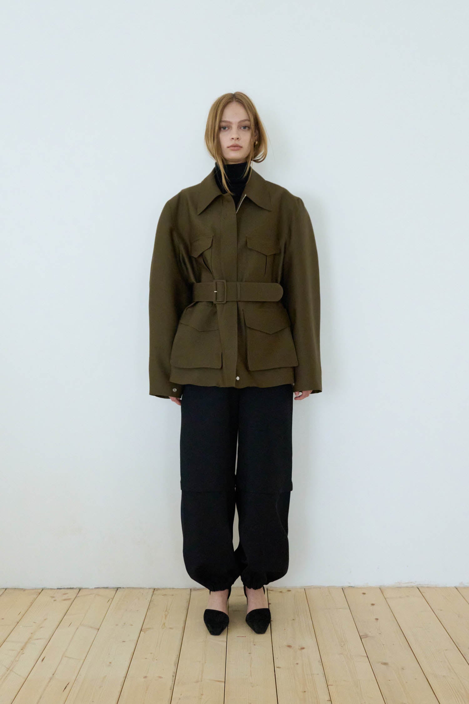 ジャケット・アウター sana SANA WOOL SILK POCKET JACKET